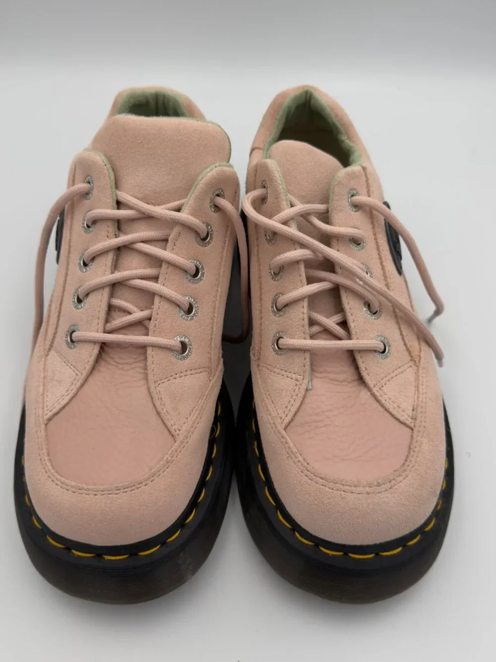 Dr. Martens Buzz 5-Eye Powder Pink Platform Shoes